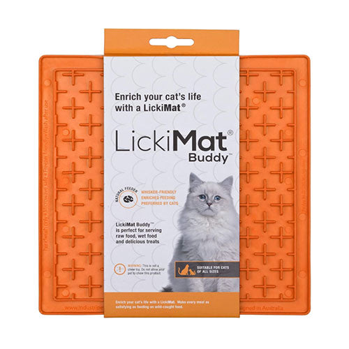 Lickimat Classic Buddy - Cat Slow Feeder Lick Mat